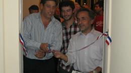 Inauguración de baños de Bomba Israel